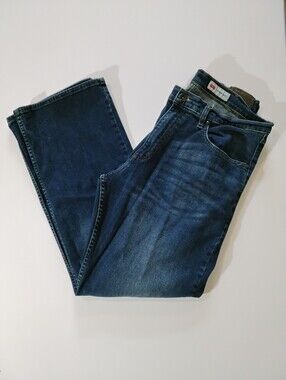 Wrangler Relaxed Bootcut Jeans Womens 32 Waist High Rise Casual Western Denim